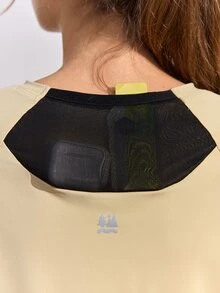 In My Nature 四季可收納女款拼色落肩長袖T恤，健身運動上衣，適合健身房、瑜珈、登山 - 駝色 - 查看 5