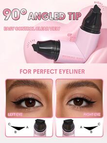 SHEGLAM Insta-Wing Heart محدد عيون بختم ماركة تجميل ومكياج للنساء والفتيات - الأسود - مشاهدة 3