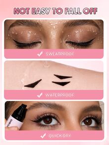 SHEGLAM Insta-Wing Heart محدد عيون بختم ماركة تجميل ومكياج للنساء والفتيات - الأسود - مشاهدة 4