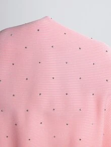 INAWLY Women's Y2K Sexy Style Casual Solid Color Rhinestone Twist Mini Dress Summer Going Out Night Out Club Pink - Pink - View 8