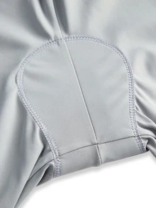 Powerista Women's Contrast Color Splice Sleeveless Fitted Jumpsuit Cycling Outfit - Grey - View 7