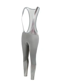 Powerista Women's Contrast Color Splice Sleeveless Fitted Jumpsuit Cycling Outfit - Grey - View 4