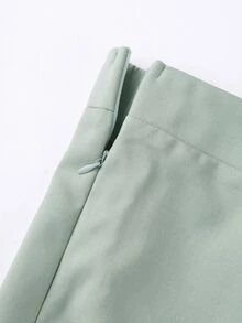 Franclia Plus Size Women Summer Casual Elegant Solid Color Tank Top Pants 2 Pieces Set Brunch Sage Green Teachers' Day Bussines Office Birthday - Green - View 3