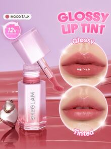 SHEGLAM Glazed & Locked Glossy Lip Tint-131 Mood Talk Gloss Combo Liquid Lipstick Brand Beauty Cosmetic Makeup For Women And Girls - 131 Mood Talk - View 1