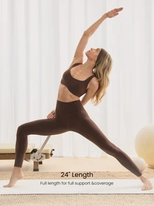 GLOWMODE 24" FeatherFit™ Low Impact 7/8 Leggings Gym  Spring Summer - Cinnamoninspiration - View 4