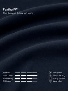 GLOWMODE 24英寸 Featherfit™ 交叉織褲 - 藏蓝色 - 查看 7