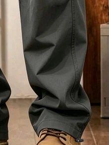 Gym Rark Men's Drawstring Waist Casual Versatile Daily Outdoor Long Pants - Dark Grey - View 4