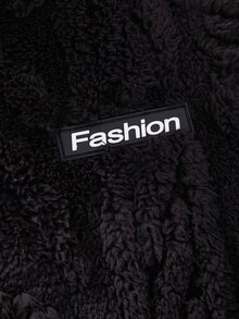 SHEIN Baby Boy 3pcs/Set Thick Fleece Textured Fabric Crew Neck Long Sleeve Pullover Winter Sweatshirt,Halloween Fall School Christmas - Multicolor - View 5