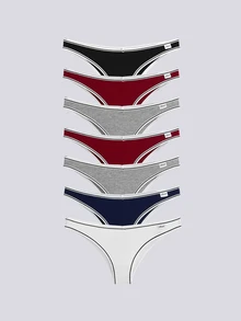 Loungeista 7pcs/Pack Seamless Cheeky Panties - Multicolor - View 1