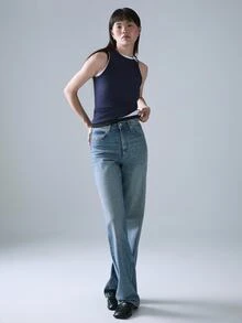 STILLVEA. Women's Summer Casual Solid Color Top,Summer Tops - Navy Blue - View 7
