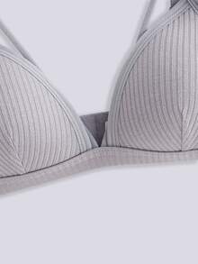 Loungeista 2 Packs Ribbed Harness Bra Set Lingerie - Multicolor - View 4