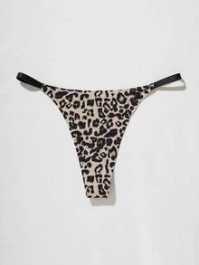 Qdormo Sexy Leopard Print Thong Panties, Fashionable For Summer ClassicAnimalPrint - Multicolor - View 4