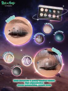 Rick and Morty X SHEGLAM The Adventures Of Morty Baked Color Palette Brand Beauty Cosmetic Makeup For Women And Girls - Baked Color - View 6