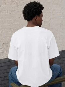 Daypath Men's Summer Casual Bear Slogan Print T-Shirt - White - View 2