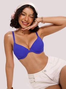 Bareli Dear 女款鋼圈內衣，1件 - 寶藍色 - 查看 5