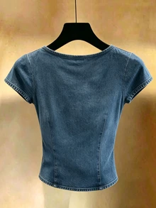 Franclia Women's Solid Color Casual Versatile Daily Wear Top - Multicolor - View 2