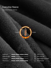 هودي Harry Potter™ X Glowmode Everyday Fleece Expecto Patronum بحجم كبير مزين بالراينستون مع سحاب كامل وجيوب انزلاقية للارتداء اليومي الكاجوال في الصيف - الأسود - مشاهدة 6