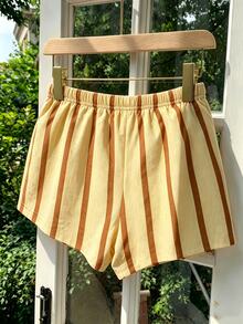 Resyla Women's Striped Loose Casual Shorts - Multicolor - View 1
