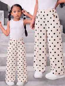 SHEIN Young Girls Pants - White - View 5
