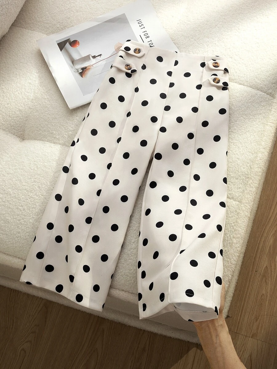 SHEIN Young Girls Pants - White - View 1