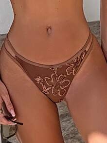 Bonvoyette Women's Sexy Tropical Beach Party Vacation Swimwear Set Brown Summer - Brown - View 7