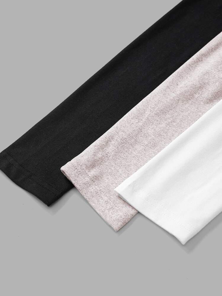 SHEIN BASICS Women's Casual Athletic Streetwear Athleisure Cotton Active Versatile Solid Color Tank Top Gym Black Purple All White Autumn Workout Gym - Multicolor - View 3