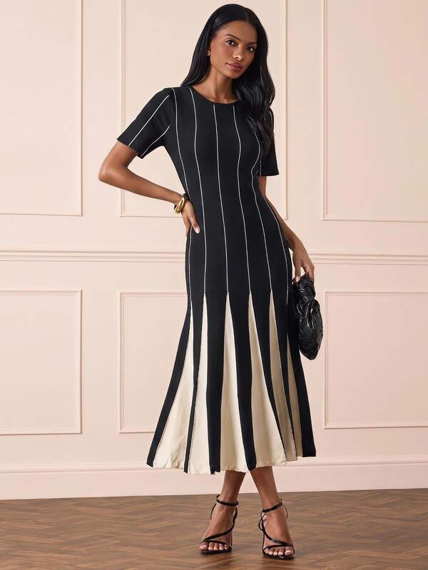Lilora Women's Premium Elegant Sweater Dress High-End Fashion Versatile Commuting Daily Casual Outings Gatherings Dates Office Dinner Corporate Parties Trips