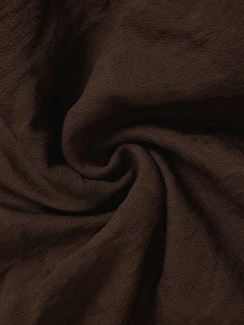 Zayélia 女款秋季梭織休閒度假襯衫 - 咖啡棕 - 查看 5