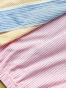SHEIN 少女彩色條紋拼接長袖夾克，適合外出、購物、開學季的百搭外套，兒童休閒日常穿著 - 彩色 - 查看 13