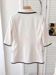 SHEIN 青少年女孩優雅休閒時尚日常穿著，適合秋冬/春季，青少年女孩 - 杏色 - 查看 8
