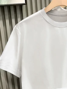 Resyla Men Men Simple Solid Color Short Sleeve Casual T-Shirt - White - View 6