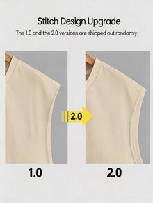 Daypath Men's Round Neck Letter Print Casual Versatile Daily Wear Top, Holiday - Khaki - View 5