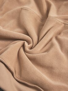 MaterniWear Sweatshirt Berkerudung Polos Kasual untuk Ibu Hamil, Musim Gugur/Musim Dingin - Unta - View 10