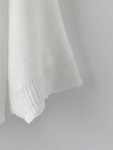 Balvessa Women's Solid Color Casual Versatile Daily Wear Cardigan - White - View 5
