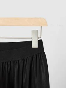 Uhlyne Uhlyne Halloween Women's Black Knit Striped Skirt Set,High Neck Long Sleeve Top&Elastic Waist Skirt,Elegant Night Out Autumn Party Minimalist Dress - Black - View 5