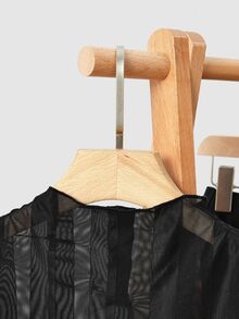 Uhlyne Uhlyne Halloween Women's Black Knit Striped Skirt Set,High Neck Long Sleeve Top&Elastic Waist Skirt,Elegant Night Out Autumn Party Minimalist Dress - Black - View 3