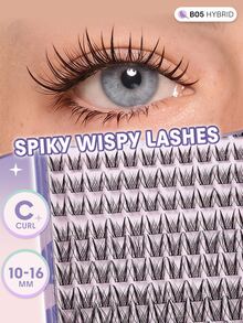 SHEGLAM Blink Behavior Spiky Wispy Lash Clusters - B05 Hybrid Brand Beauty Cosmetic Makeup For Women And Girls - Black - View 6