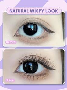 SHEGLAM Blink Behavior Natural Wispy Lash Clusters Brand Beauty Cosmetic Makeup For Women And Girls - Black - View 2