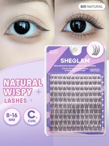 SHEGLAM Blink Behavior Natural Wispy Lash Clusters Brand Beauty Cosmetic Makeup For Women And Girls - Black - View 1