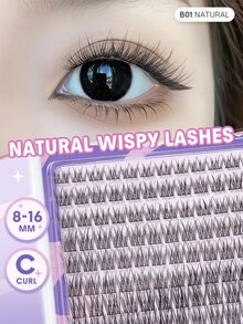 SHEGLAM Blink Behavior Natural Wispy Lash Clusters Brand Beauty Cosmetic Makeup For Women And Girls - Black - View 6