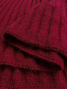 Mawevolt Women's Elegant Burgundy Autumn Dress, Vintage Striped Ribbed Turtleneck Long Sleeve Slim Fit Maxi Knitted Sweater Plus Size Holiday Commuter Winter - Multicolor - View 8