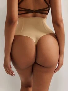 Nuvra 2 piezas de calzones sin costuras para mujer con cintura alta y efecto reductor con varillas - Multicolor - Ver 2