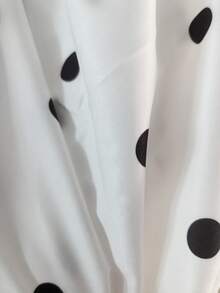 SHEIN 4-7歲女童3D蝴蝶結甜美花朵印花無袖公主洋裝，夏季清新舒適，適合日常穿著、外出、度假、節日，春夏女童服飾 - 黑與白 - 查看 6