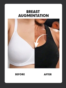 Powerista Medium Support  Seamless Workout Push Up Sports Bra - Black - View 3