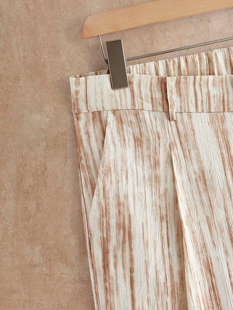 HIMLAND Men's Tie-Dye Pocket Wide Leg Loose Casual Long Pants - Multicolor - View 5