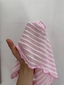 CovetEZ Camiseta sin mangas con volantes para vacaciones en talla grande - Rosa - Ver 7