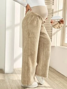 SHEIN بنطال رياضي كاجوال متعدد الاستخدامات للحمل بخصر قابل للتعديل للاستخدام اليومي - كاكي - مشاهدة 7