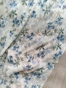 Pariaura 女士碎花印花系带露肩无袖收腰飘逸中长连衣裙 - 休闲波西米亚风夏季海滩度假连衣裙，轻盈柔美，适合春季约会、早午餐和度假穿着 - 彩色 - 查看 4