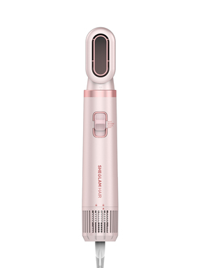 SHEGLAM HAIR Blowout Bliss All-In-One Multi-Styler,Including Concentrator Nozzle,3-Level Air Temp,30000 RPM Volumizing Brushes For Quick,Anti-Frizz,Powerful Airflow 2X Faster Drying,Universal Voltage For Hair Styling (Pair With Different Shape Adapters)