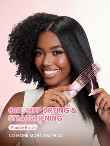 SHEGLAM HAIR جهاز تصفيف الشعر المتكامل Blowout Bliss، يتضمن فوهة تركيز، 3 مستويات لدرجة حرارة الهواء، فرش تكثيف الشعر بسرعة 30000 دورة في الدقيقة لتجفيف سريع ومضاد للتجعد، تدفق هواء قوي لتجفيف أسرع بمرتين، جهد كهربائي عالمي لتصفيف الشعر (يمكن استخدامه مع محولات بأشكال مختلفة). - وردي - مشاهدة 7